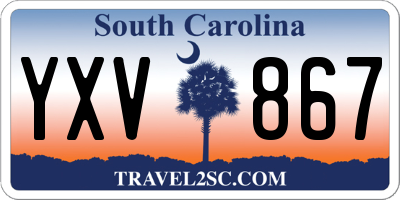 SC license plate YXV867