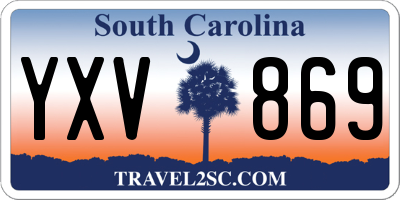 SC license plate YXV869