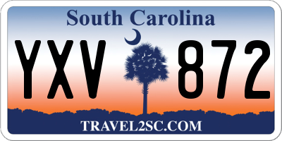 SC license plate YXV872