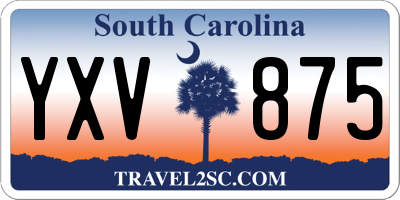 SC license plate YXV875