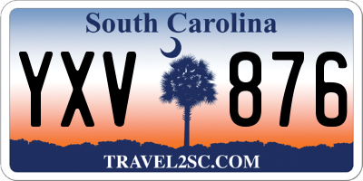 SC license plate YXV876