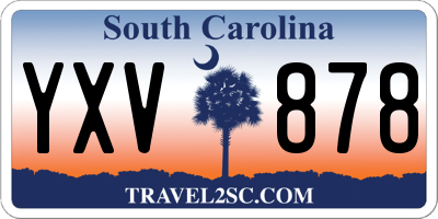 SC license plate YXV878