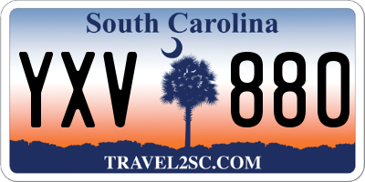 SC license plate YXV880