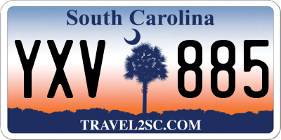SC license plate YXV885