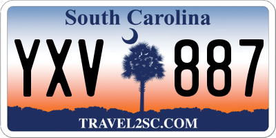 SC license plate YXV887