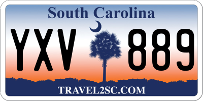 SC license plate YXV889