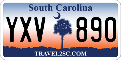 SC license plate YXV890