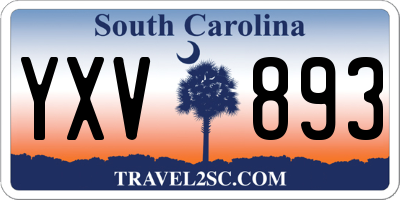 SC license plate YXV893