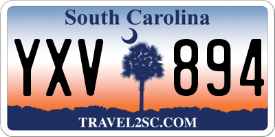 SC license plate YXV894