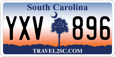 SC license plate YXV896