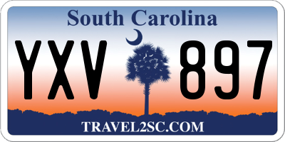 SC license plate YXV897