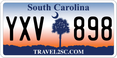 SC license plate YXV898
