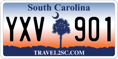 SC license plate YXV901
