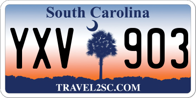 SC license plate YXV903