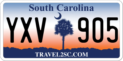 SC license plate YXV905