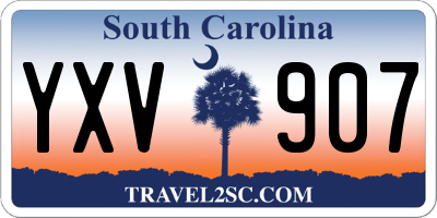 SC license plate YXV907