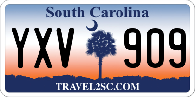 SC license plate YXV909