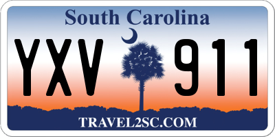 SC license plate YXV911