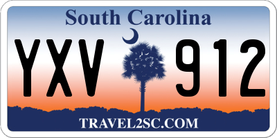 SC license plate YXV912