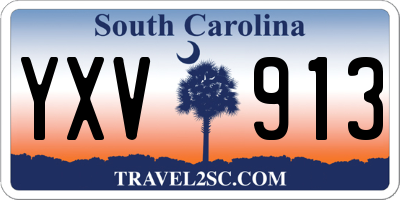 SC license plate YXV913