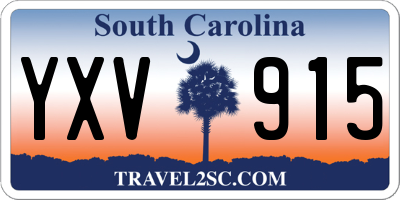 SC license plate YXV915