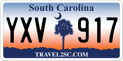 SC license plate YXV917