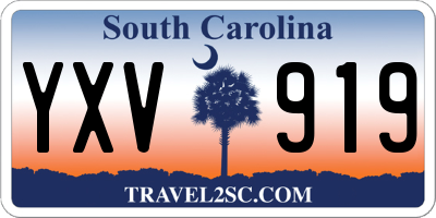 SC license plate YXV919
