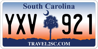 SC license plate YXV921