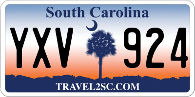SC license plate YXV924
