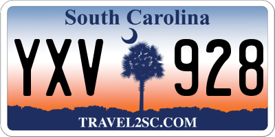 SC license plate YXV928