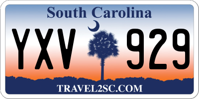 SC license plate YXV929