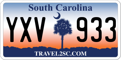 SC license plate YXV933
