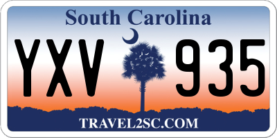 SC license plate YXV935
