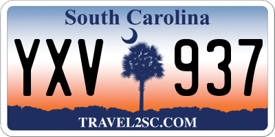 SC license plate YXV937