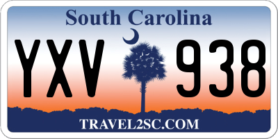 SC license plate YXV938
