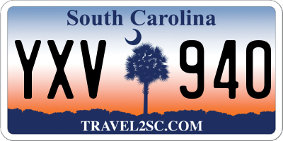 SC license plate YXV940