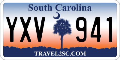SC license plate YXV941