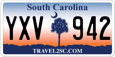 SC license plate YXV942