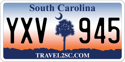 SC license plate YXV945