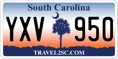 SC license plate YXV950