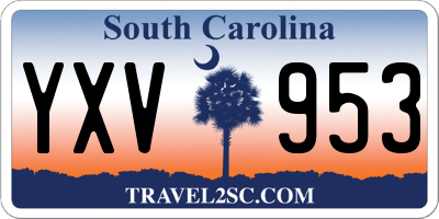 SC license plate YXV953