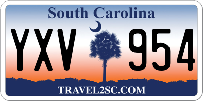 SC license plate YXV954