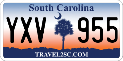 SC license plate YXV955