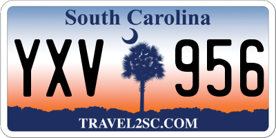 SC license plate YXV956