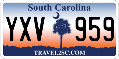 SC license plate YXV959