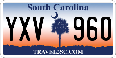 SC license plate YXV960
