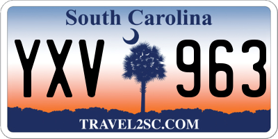 SC license plate YXV963