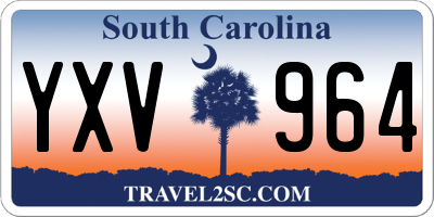 SC license plate YXV964