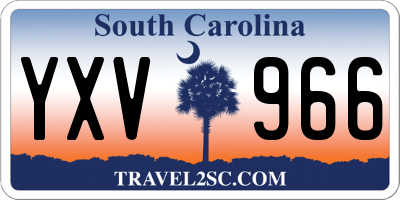 SC license plate YXV966