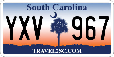 SC license plate YXV967